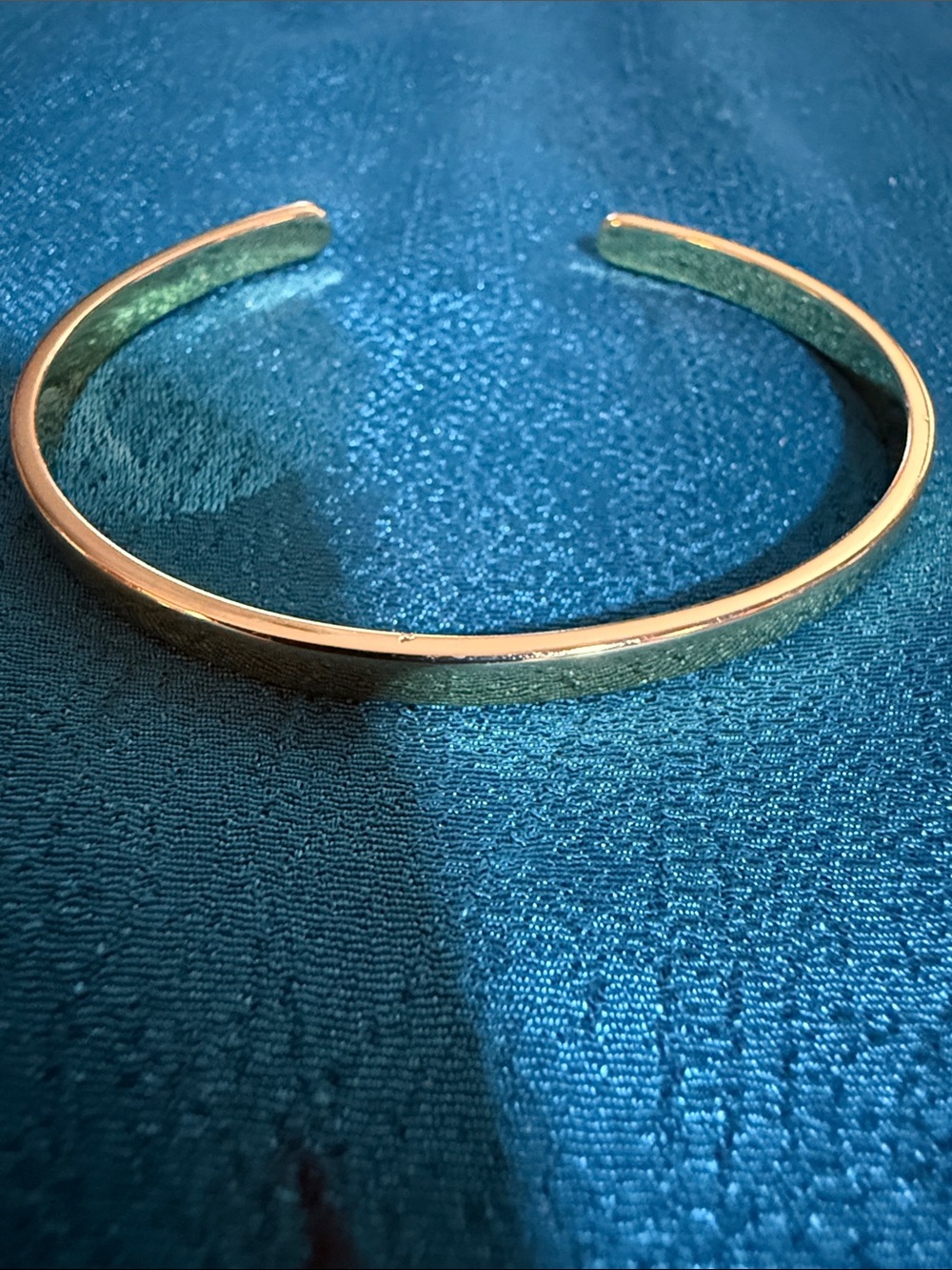 Gold-Tone Minimalist Open Cuff Bracelet - Women Jewelry